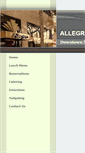 Mobile Screenshot of allegrobistro.com